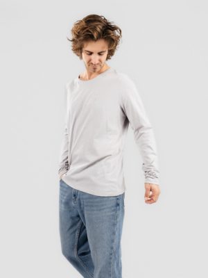 Kazane Raulin Long Sleeve T-Shirt light hthr grey / oatmeal h kaufen